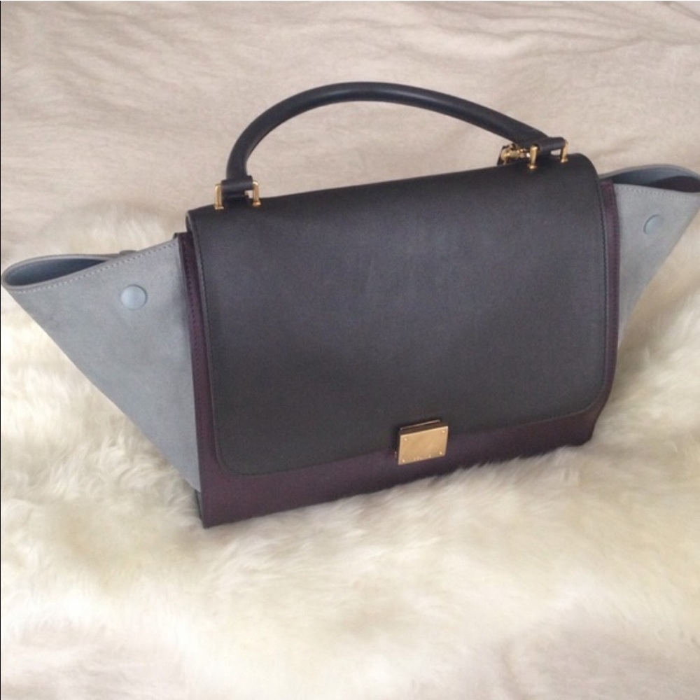 Celine tricolor trapeze handbag🌸